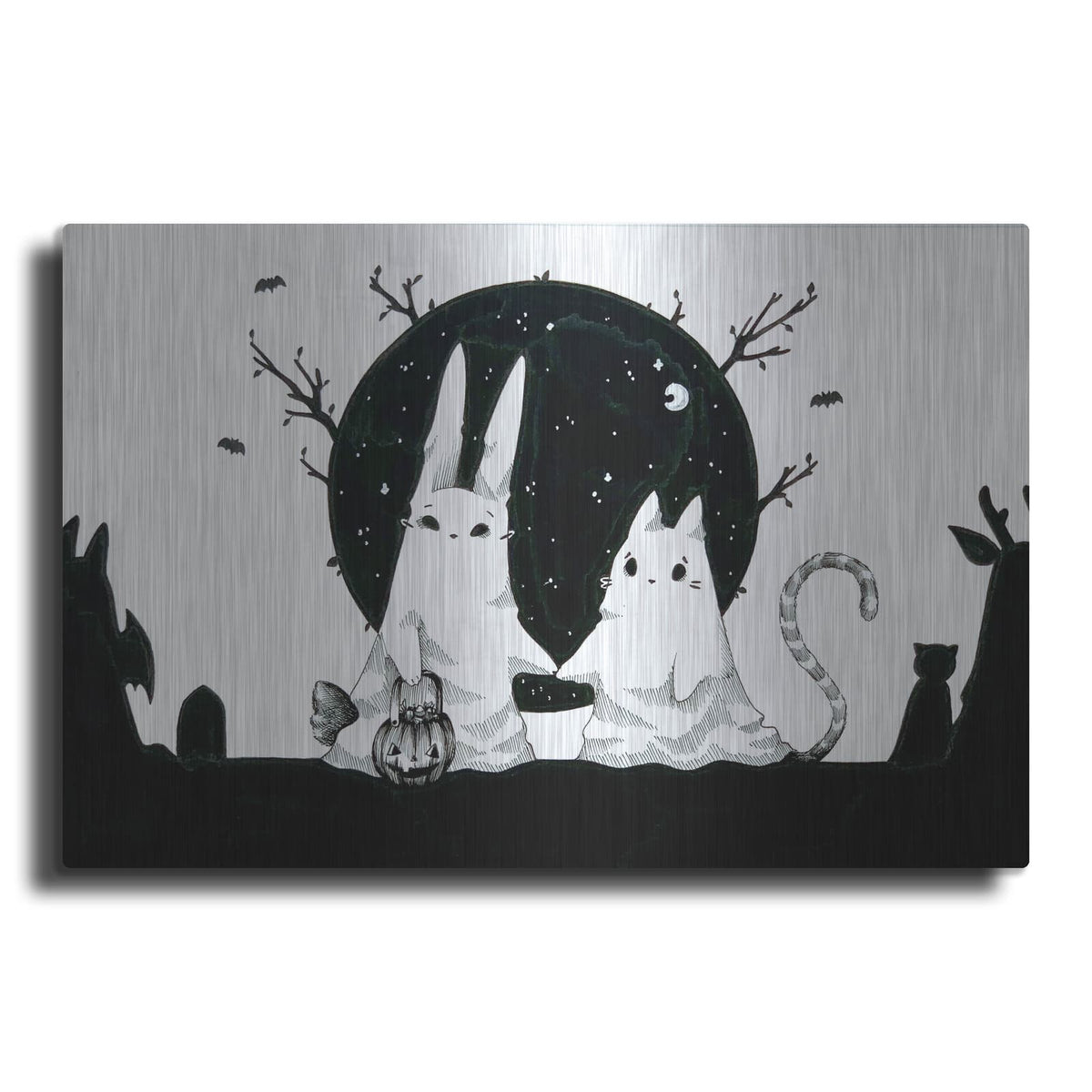 'Ghost Sisters' by Avery Multer – Metal Wall Art