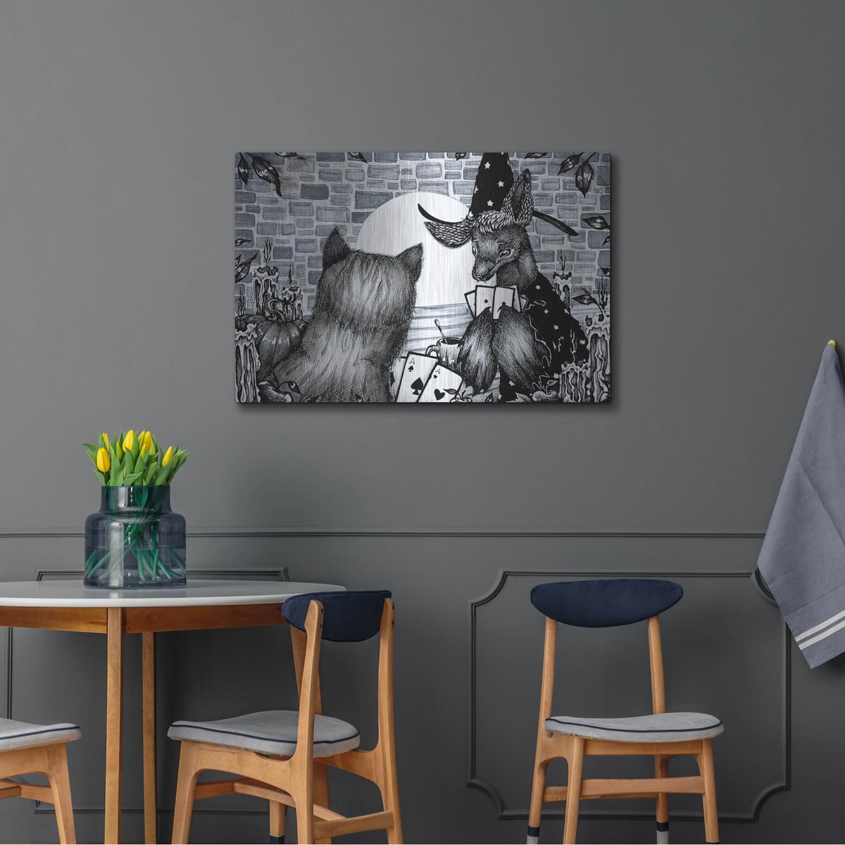 'Matched Set' by Avery Multer – Metal Wall Art, 36x24 room view