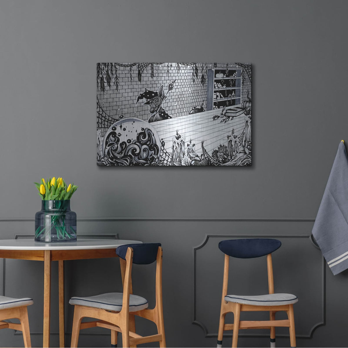 'Potion Master' by Avery Multer – Metal Wall Art, 36x24 room view