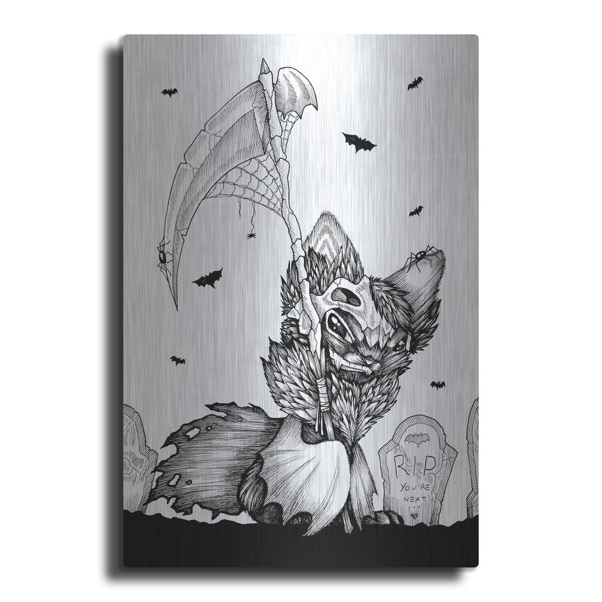 'R.I.P' by Avery Multer – Metal Wall Art