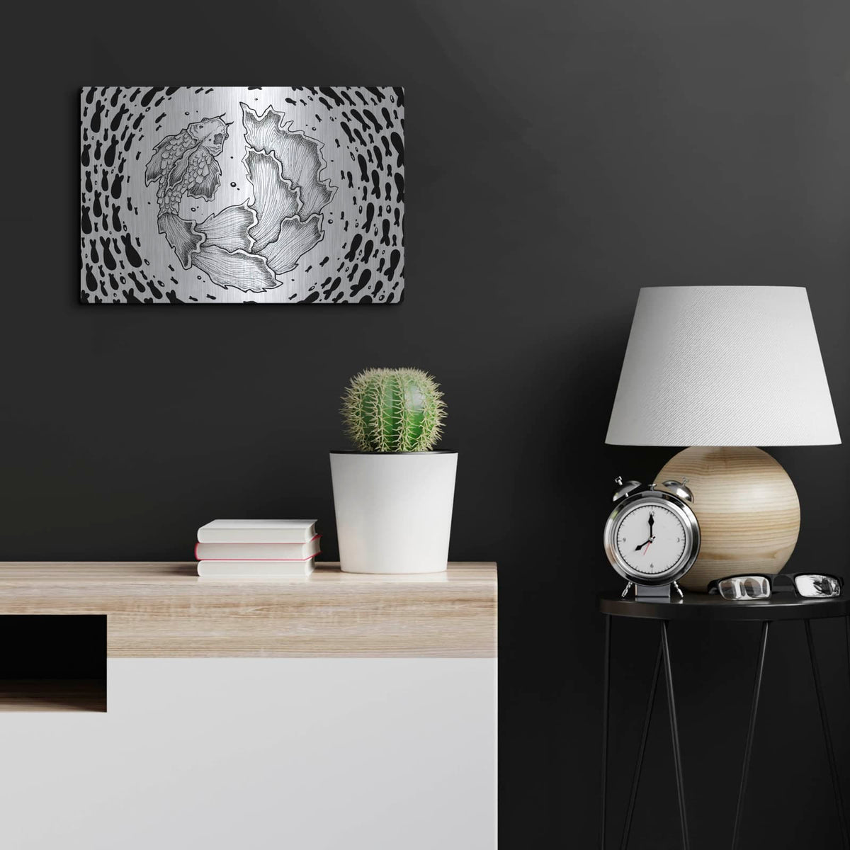 'Round and Round' by Avery Multer – Metal Wall Art, 24x16 room view