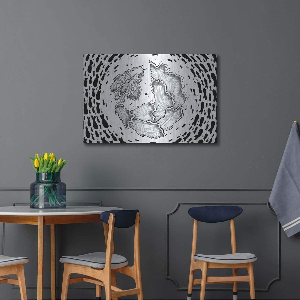 'Round and Round' by Avery Multer – Metal Wall Art, 36x24 room view