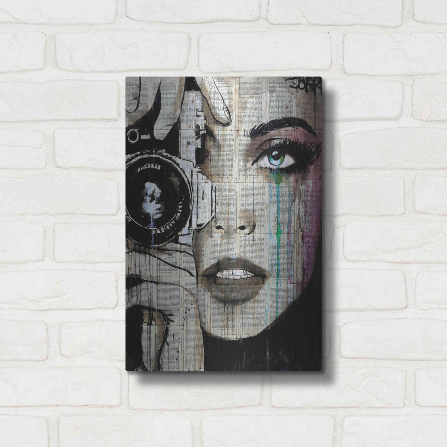 Luxe Metal Art 'Zoom' by Loui Jover, Metal Wall Art,12x16