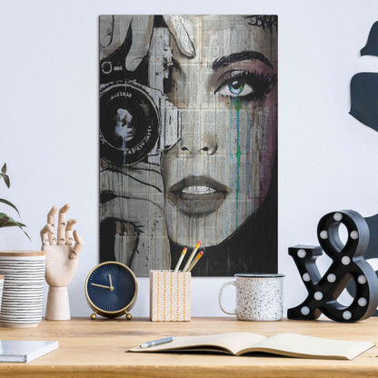 Luxe Metal Art 'Zoom' by Loui Jover, Metal Wall Art,12x16