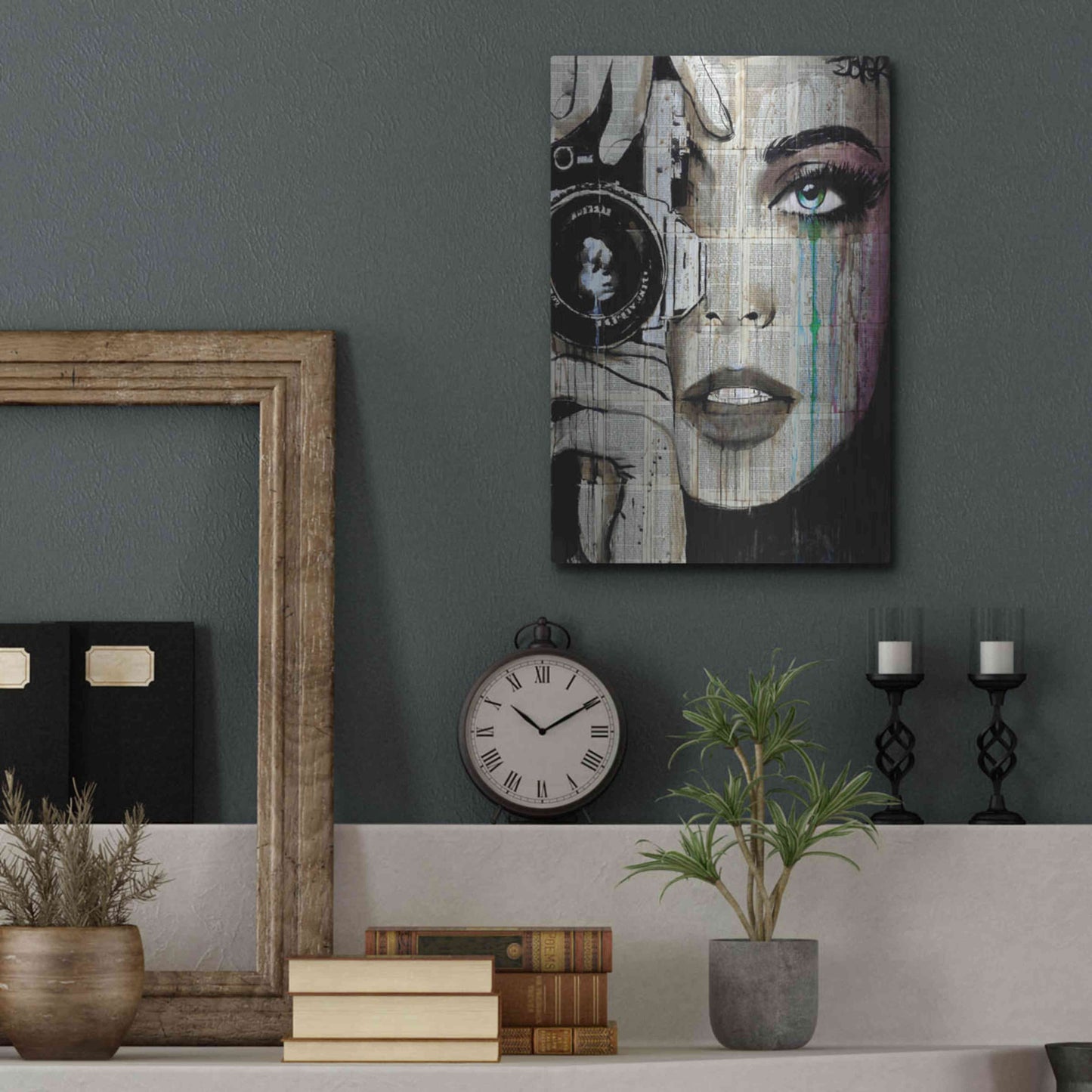 Luxe Metal Art 'Zoom' by Loui Jover, Metal Wall Art,12x16