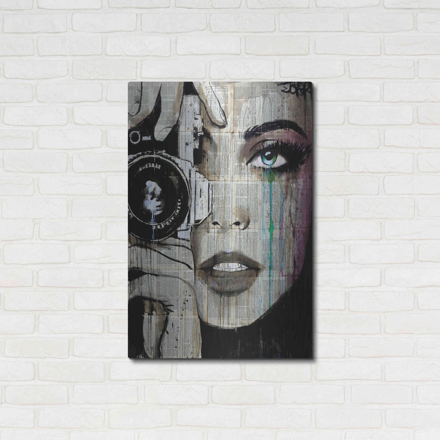 Luxe Metal Art 'Zoom' by Loui Jover, Metal Wall Art,24x36