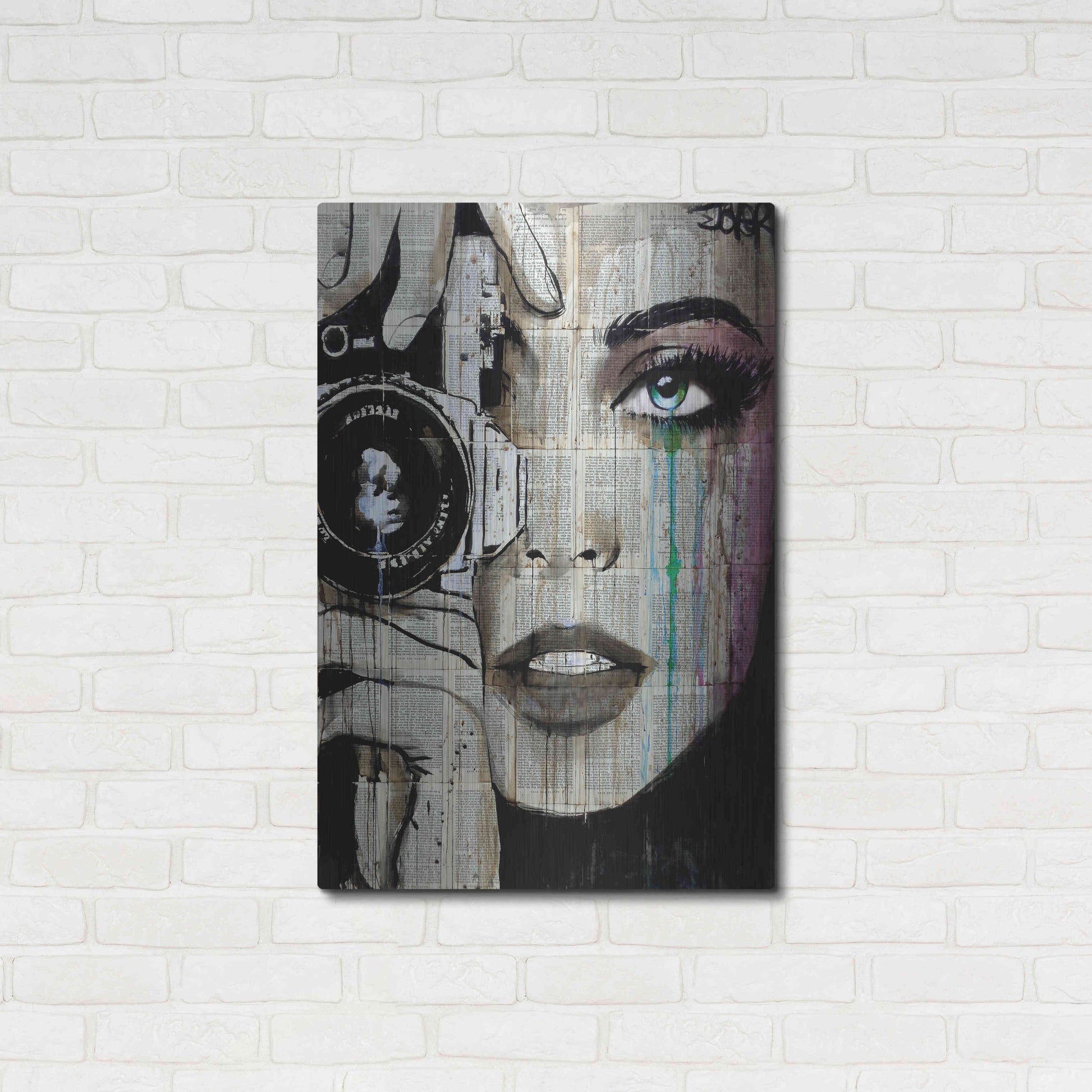 Luxe Metal Art 'Zoom' by Loui Jover, Metal Wall Art,24x36