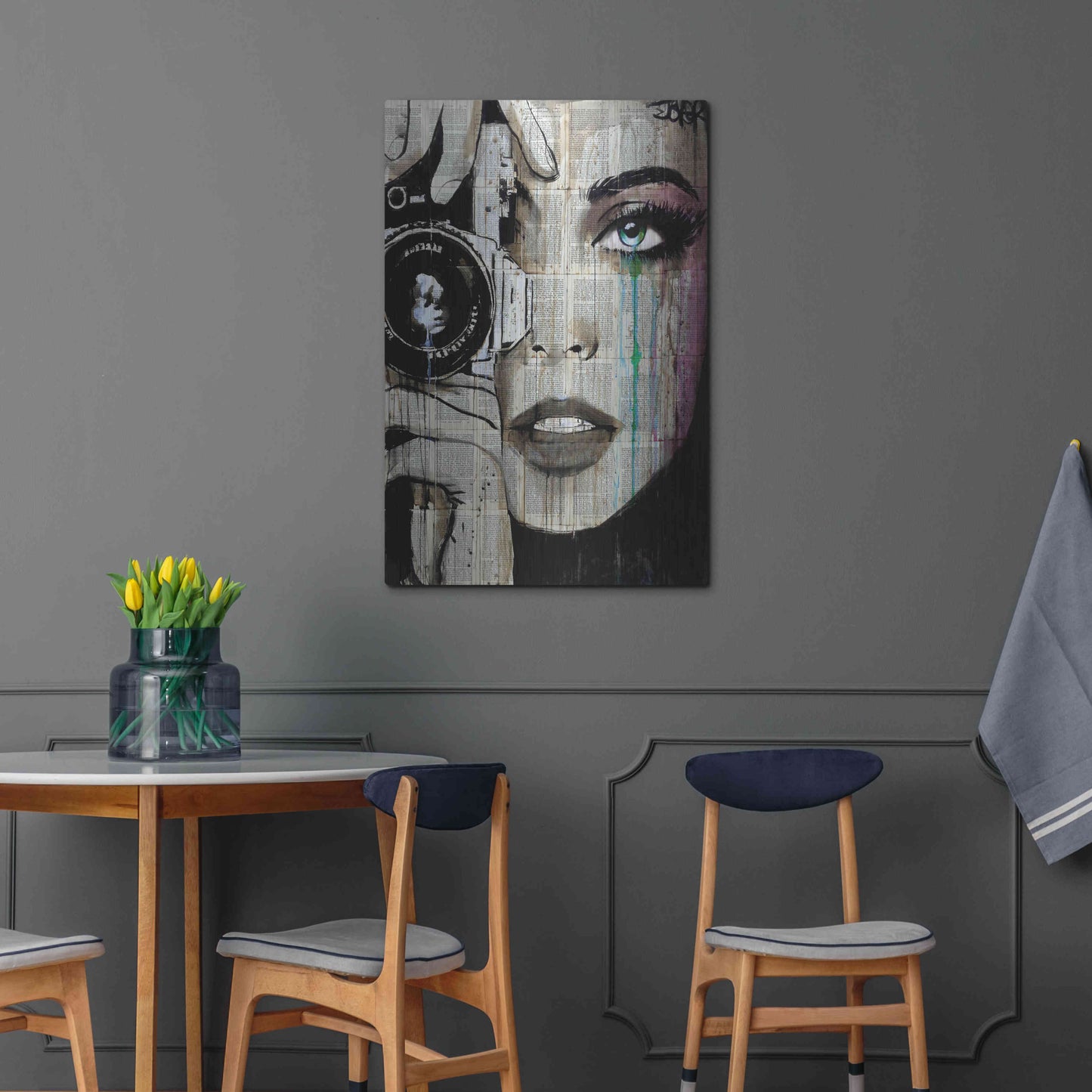 Luxe Metal Art 'Zoom' by Loui Jover, Metal Wall Art,24x36