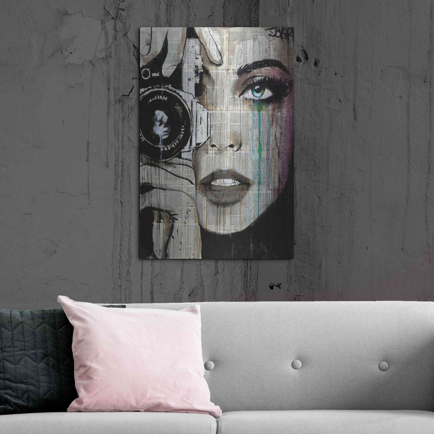 Luxe Metal Art 'Zoom' by Loui Jover, Metal Wall Art,24x36