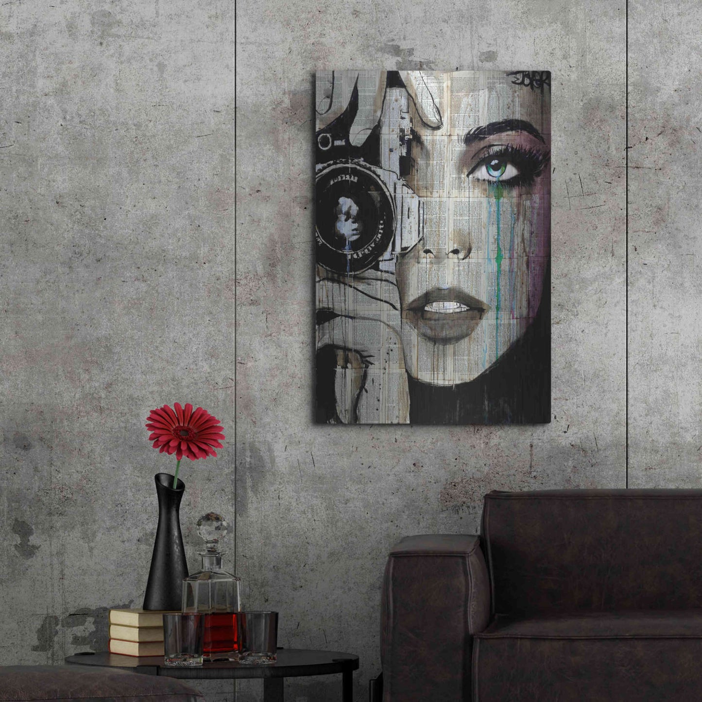 Luxe Metal Art 'Zoom' by Loui Jover, Metal Wall Art,24x36