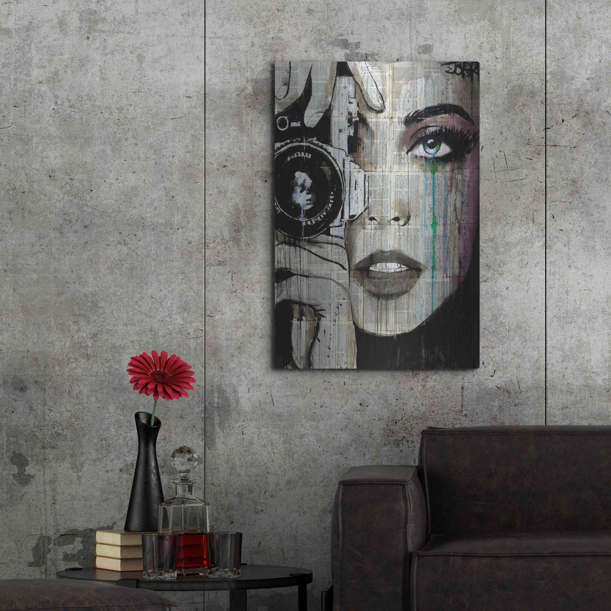 Luxe Metal Art 'Zoom' by Loui Jover, Metal Wall Art,24x36