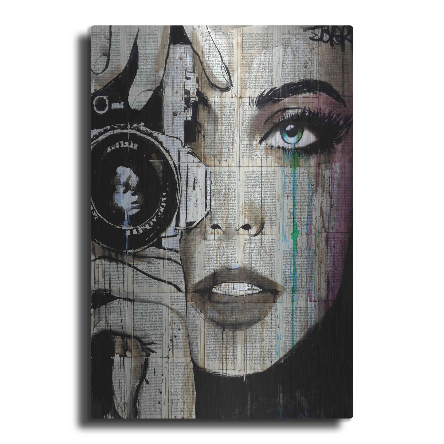 Luxe Metal Art 'Zoom' by Loui Jover, Metal Wall Art