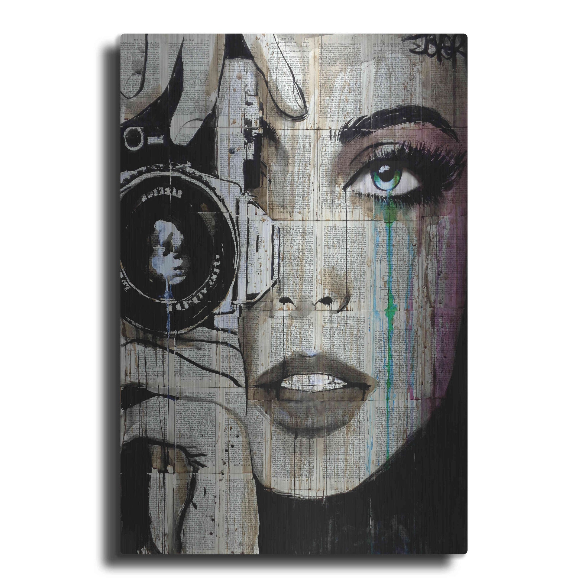 Luxe Metal Art 'Zoom' by Loui Jover, Metal Wall Art