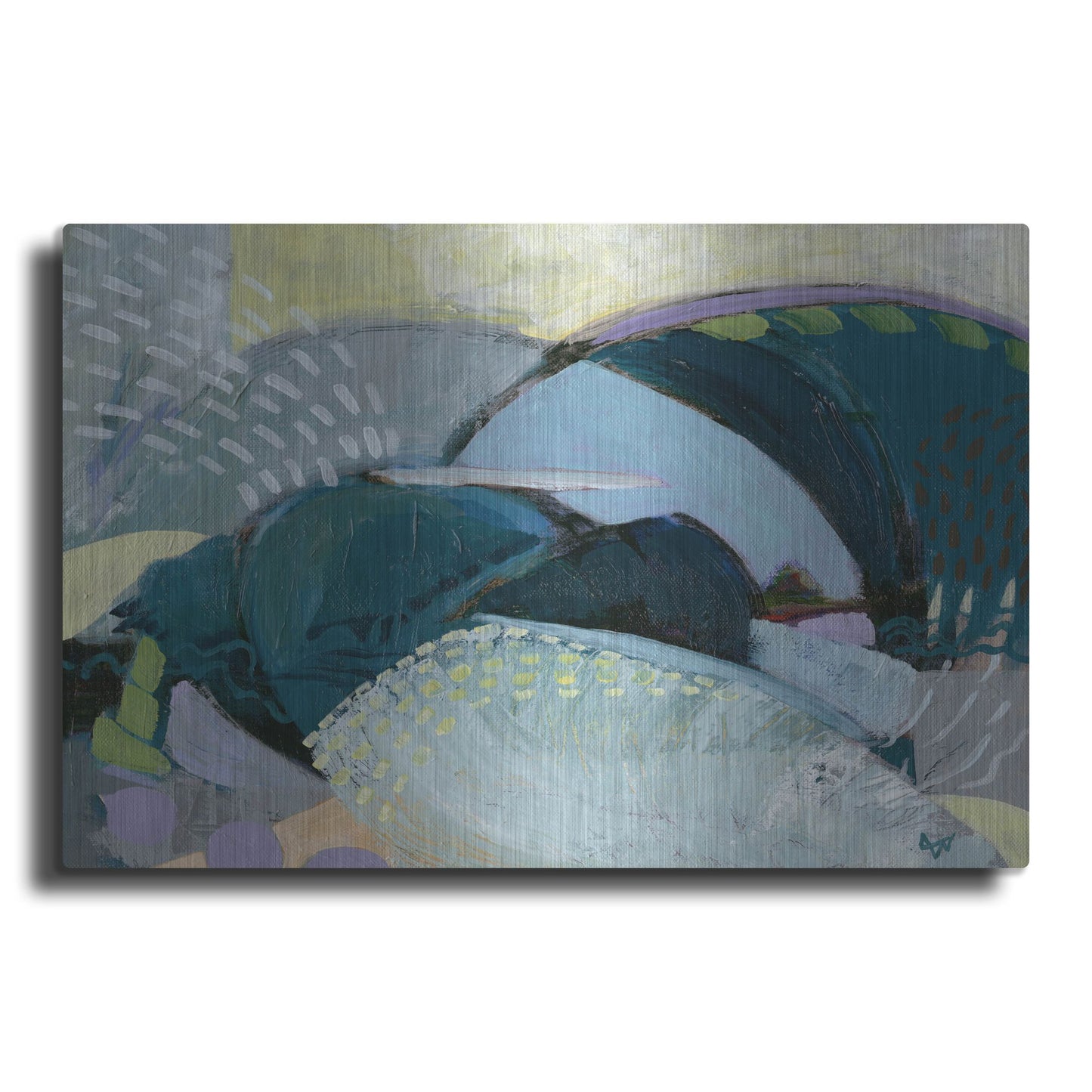 Luxe Metal Art 'Bless The Ships at Sea' by Ann Thompson, Metal Wall Art