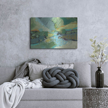 Luxe Metal Art 'Fog Likely' by Ann Thompson, Metal Wall Art,36x24