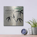 'Namaste' by Linda Woods – Metal Wall Art, 12x12 room view