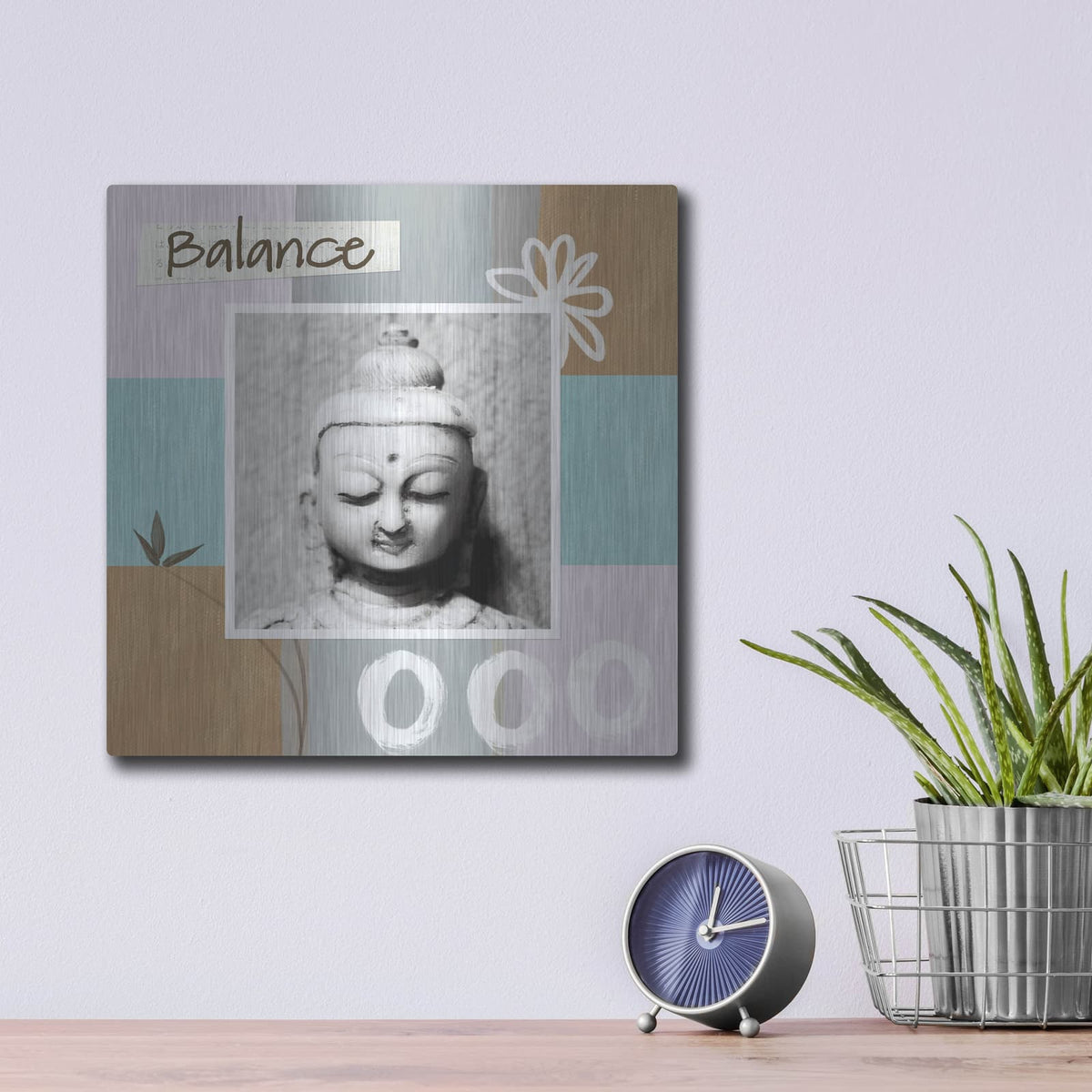 'Balance' by Linda Woods – Metal Wall Art, 12x12 room view