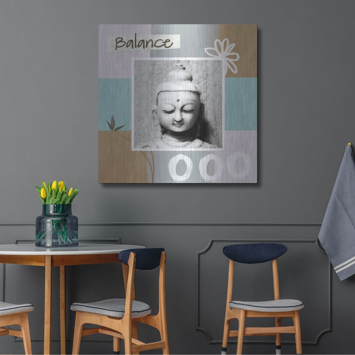 'Balance' by Linda Woods – Metal Wall Art, 36x36 room view