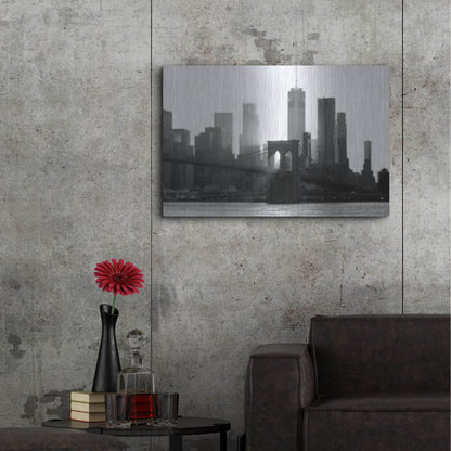 Luxe Metal Art 'New York 1' by Carina Okula, Metal Wall Art,36x24