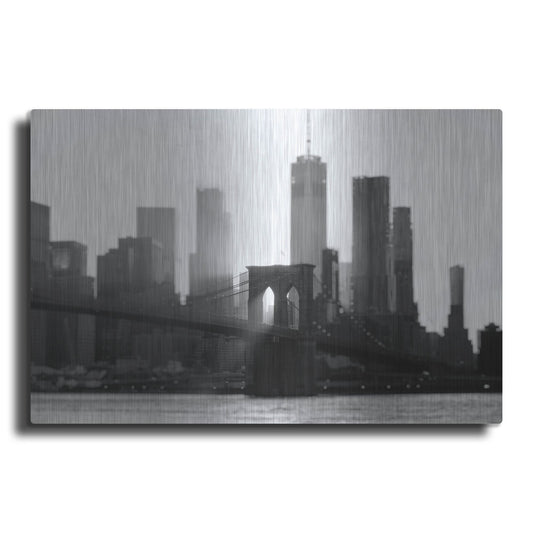 Luxe Metal Art 'New York 1' by Carina Okula, Metal Wall Art