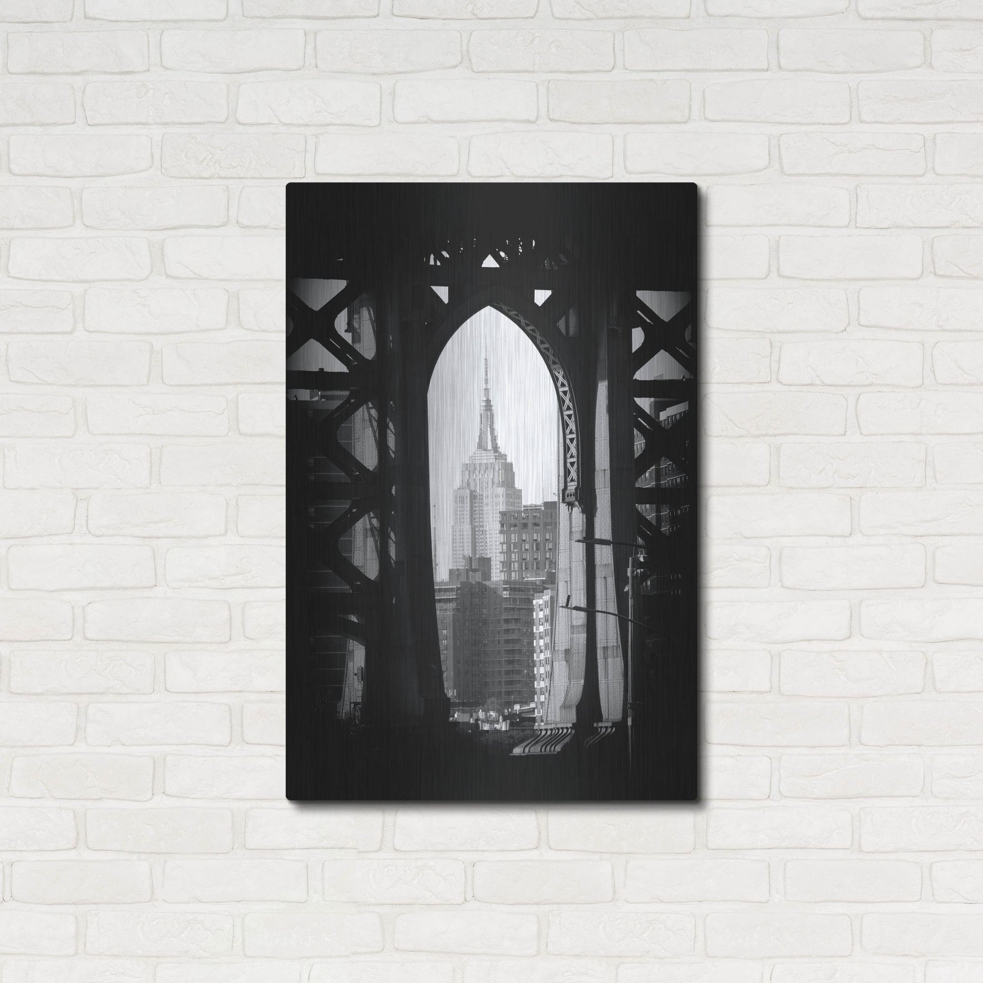 Luxe Metal Art 'New York 2' by Carina Okula, Metal Wall Art,24x36