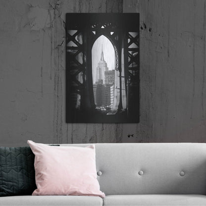 Luxe Metal Art 'New York 2' by Carina Okula, Metal Wall Art,24x36