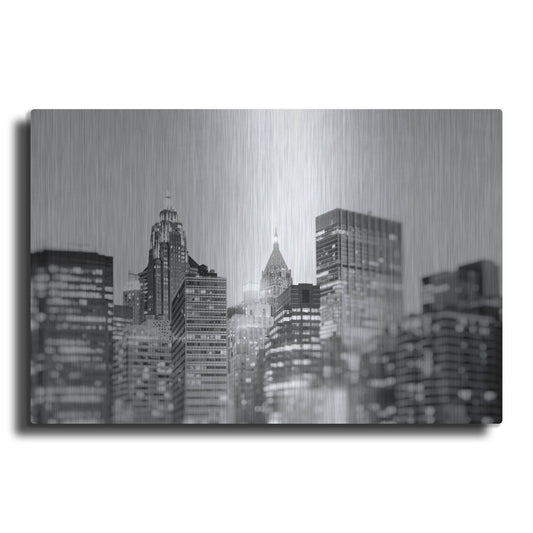 Luxe Metal Art 'New York 3' by Carina Okula, Metal Wall Art