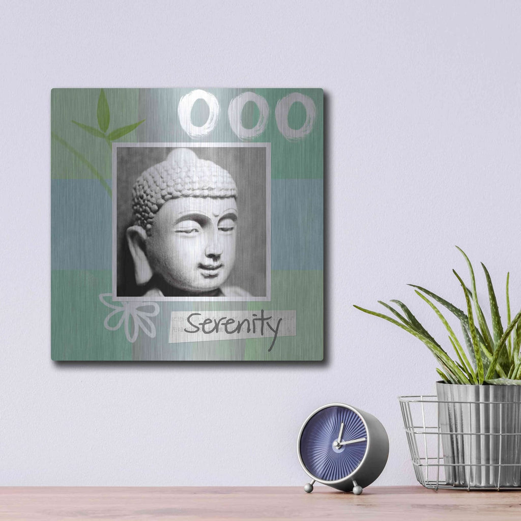 'Serenity' by Linda Woods – Metal Wall Art, 12x12 room view