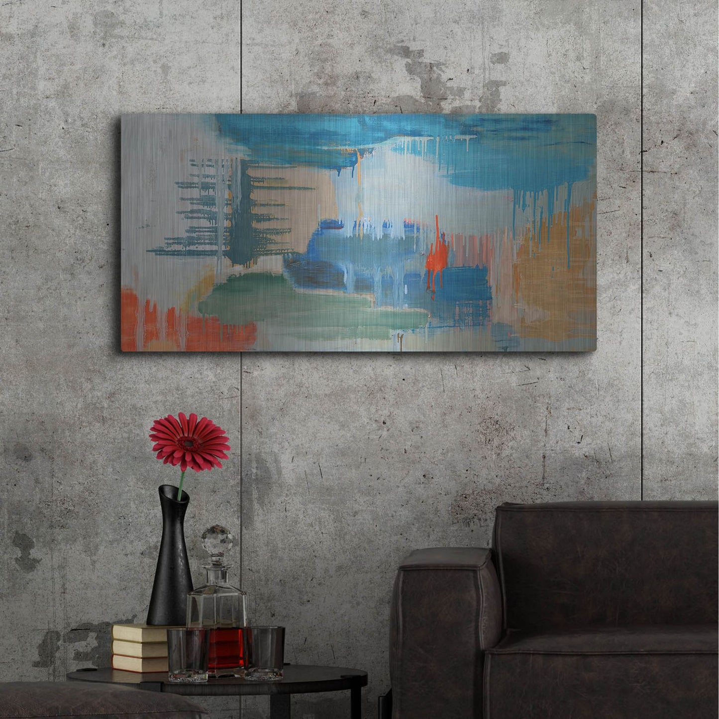 Luxe Metal Art 'Beacon' by Carolyn O'Neill, Metal Wall Art,48x24