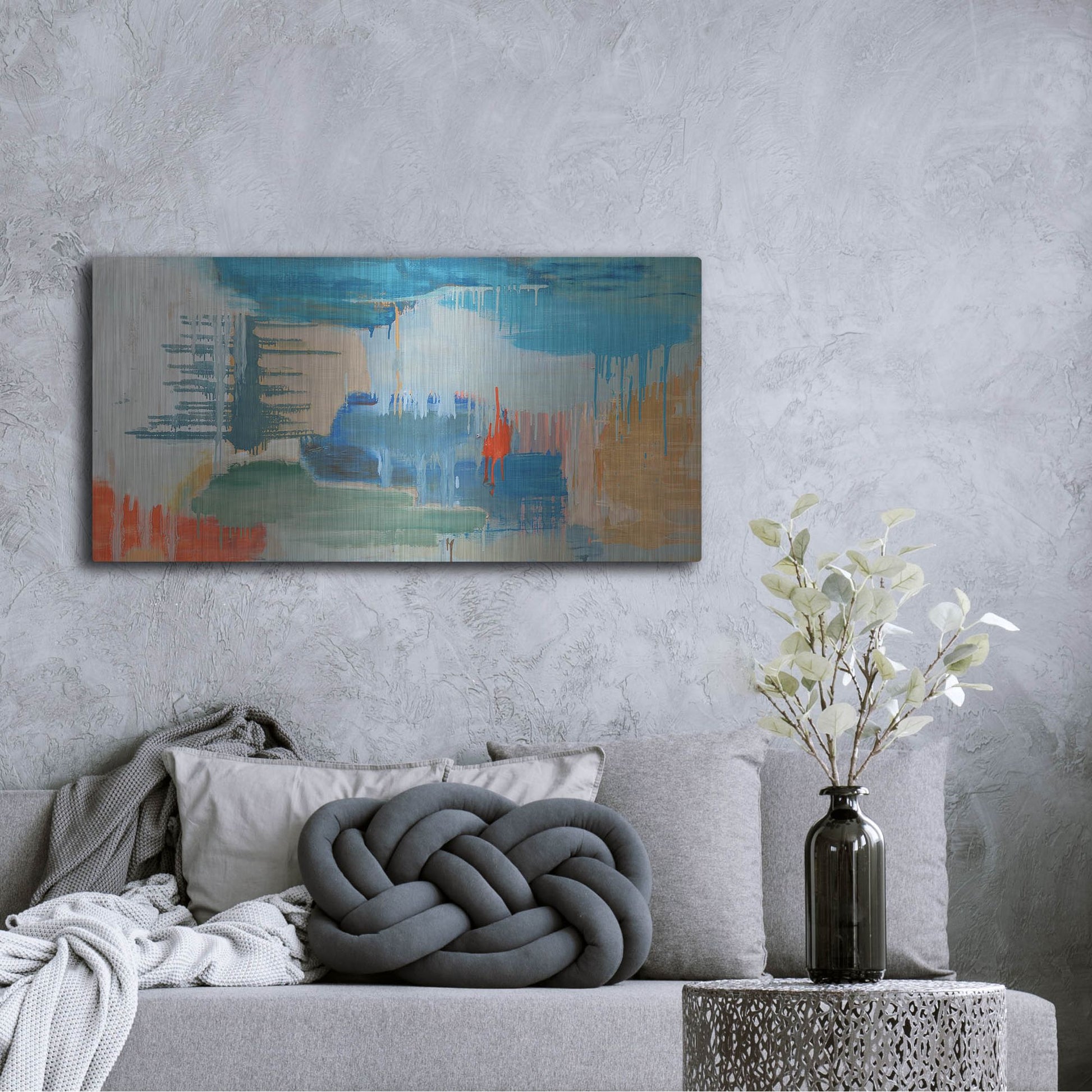 Luxe Metal Art 'Beacon' by Carolyn O'Neill, Metal Wall Art,48x24