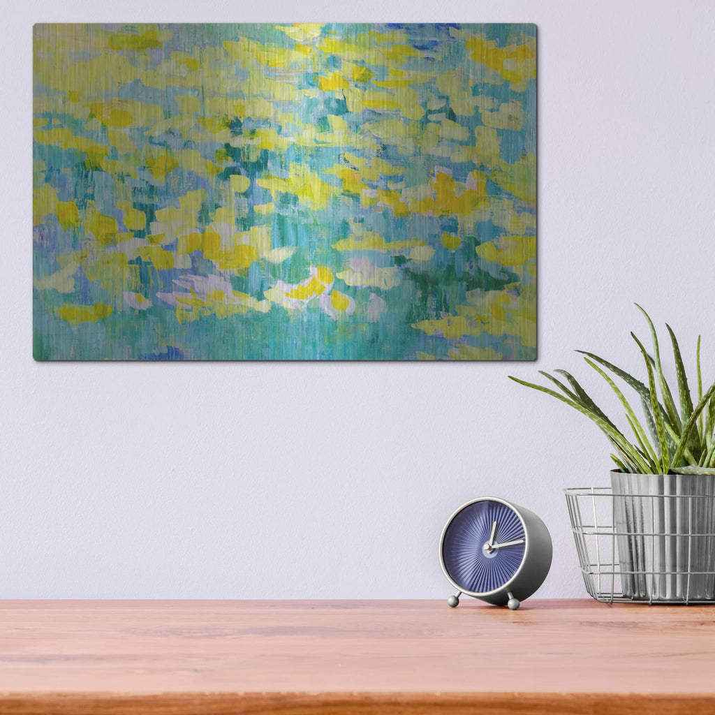 'And They Were All Yellow' by Cassandra Gillens – Metal Wall Art, 16x12 room view
