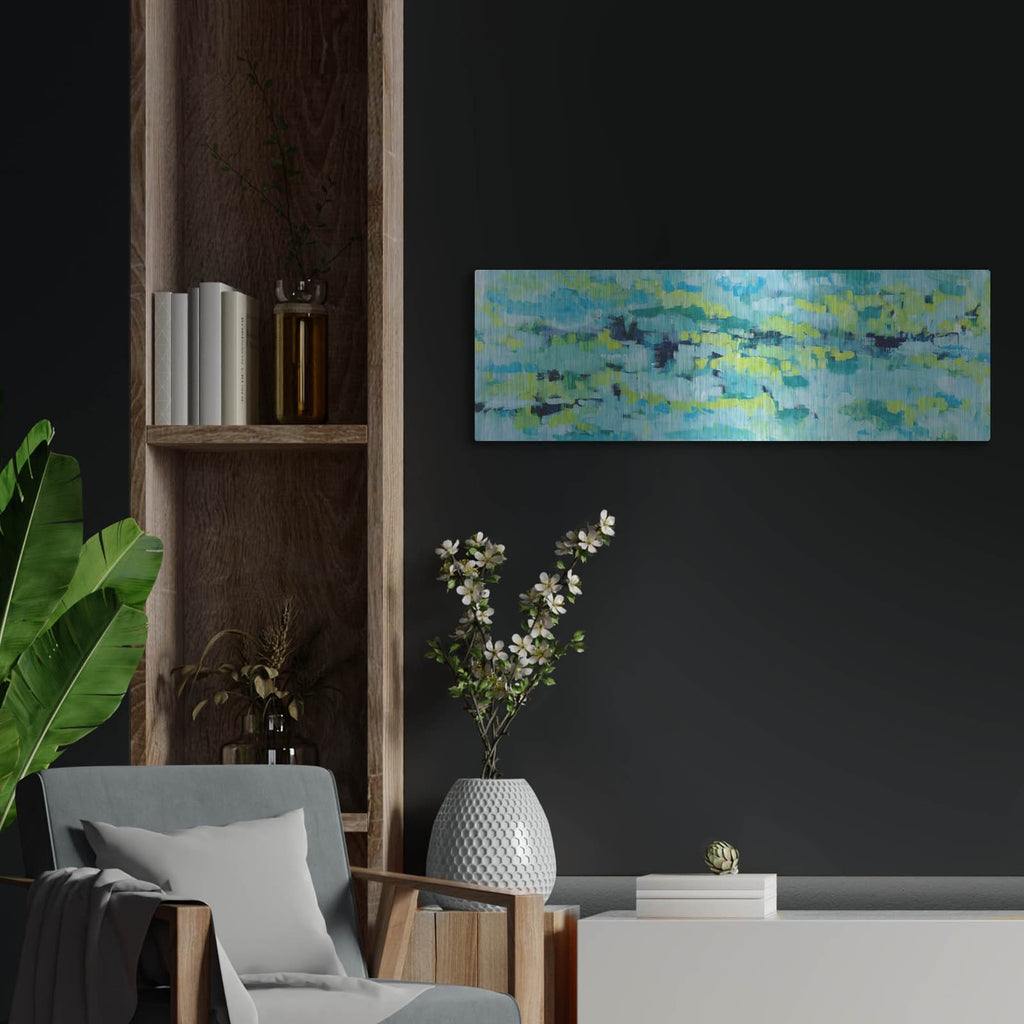 'Except When Soft Rains' by Cassandra Gillens – Metal Wall Art, 36x12 room view
