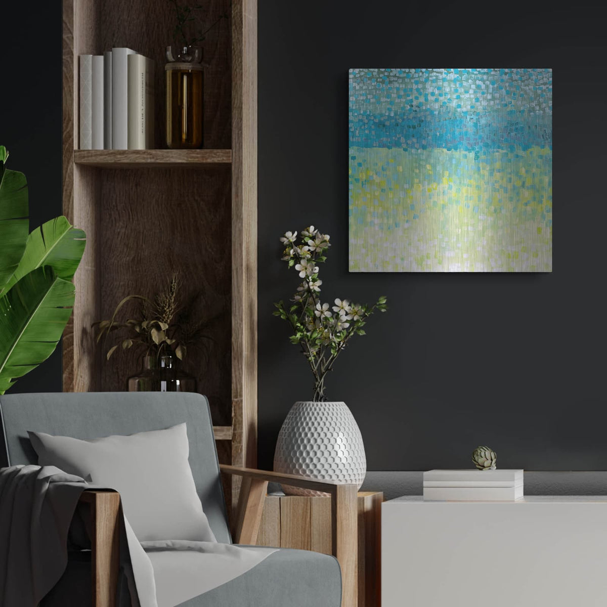 'Windy' by Cassandra Gillens – Metal Wall Art, 24x24 room view