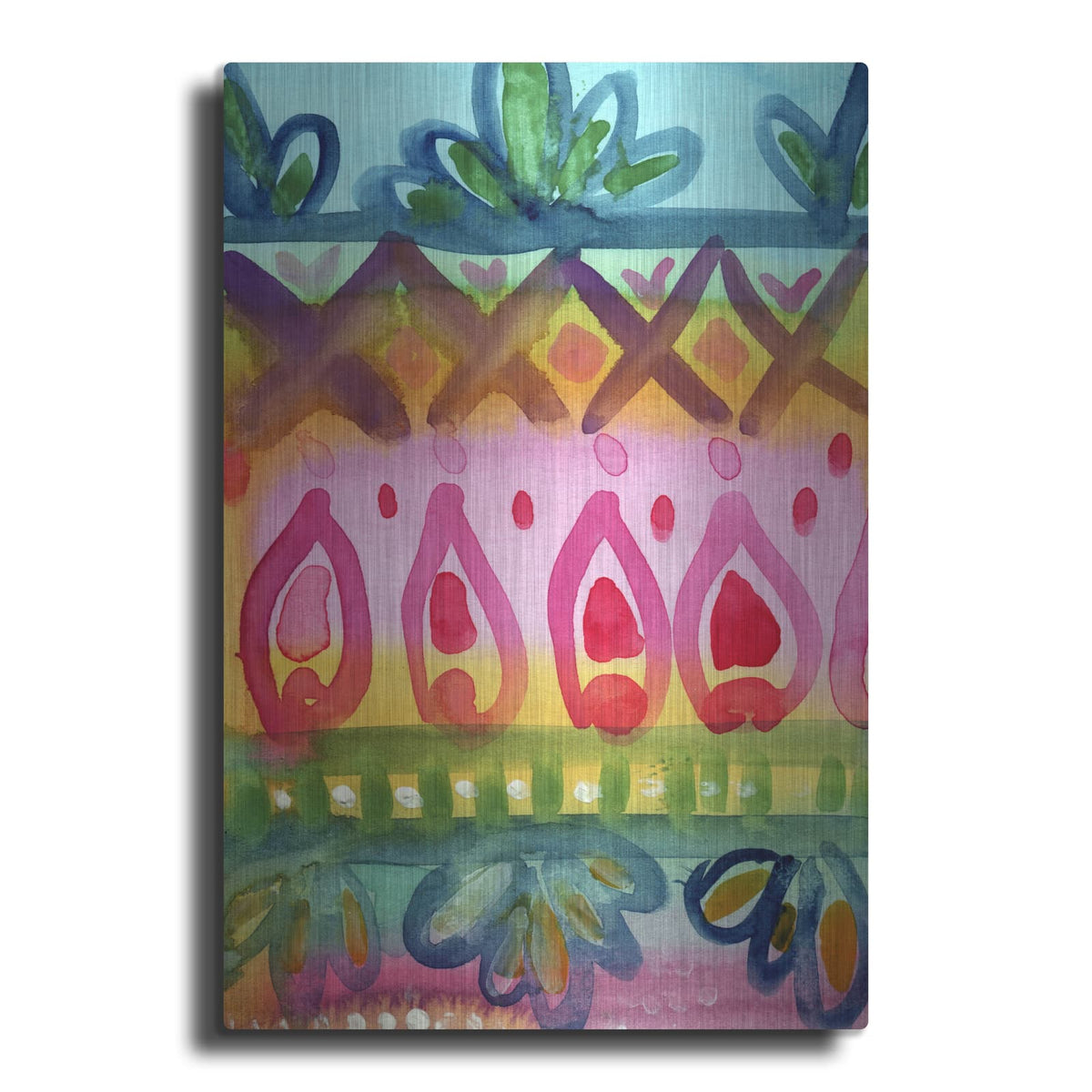 'Fiesta Iv' by Linda Woods – Metal Wall Art