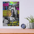 'Poser' by Colourblind – Metal Wall Art, 12x16 room view