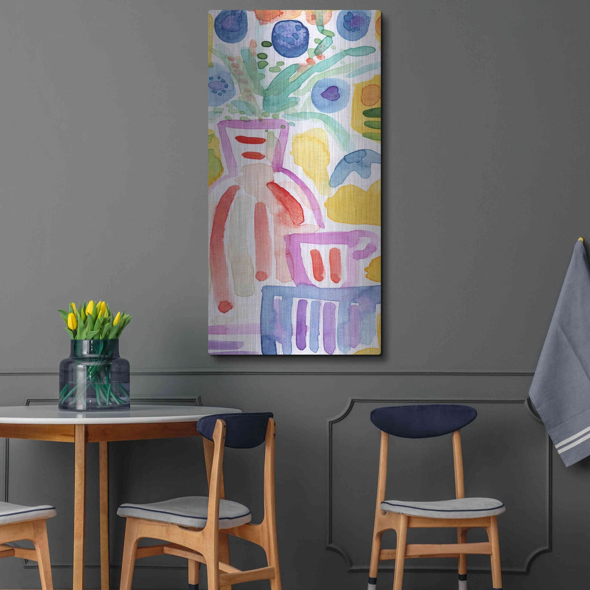 'Corked And Ready' by Linda Woods – Metal Wall Art, 24x48 room view