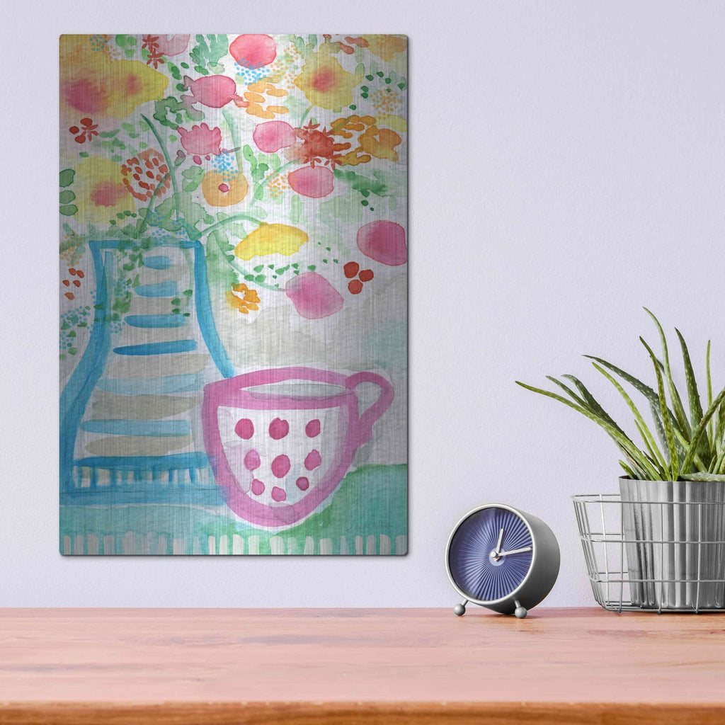 'Create Wine' by Linda Woods – Metal Wall Art, 12x16 room view