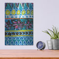 'Pattern Painting I' by Linda Woods – Metal Wall Art, 12x16 room view