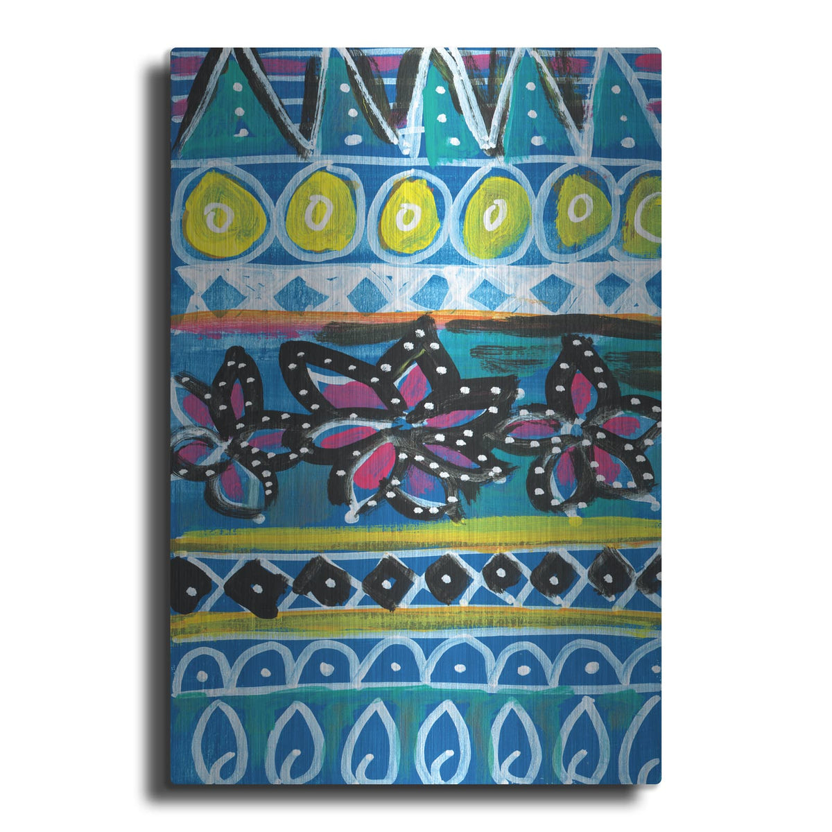 'Pattern Painting I' by Linda Woods – Metal Wall Art