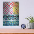 'Pattern Painting VI' by Linda Woods – Metal Wall Art, 12x16 room view
