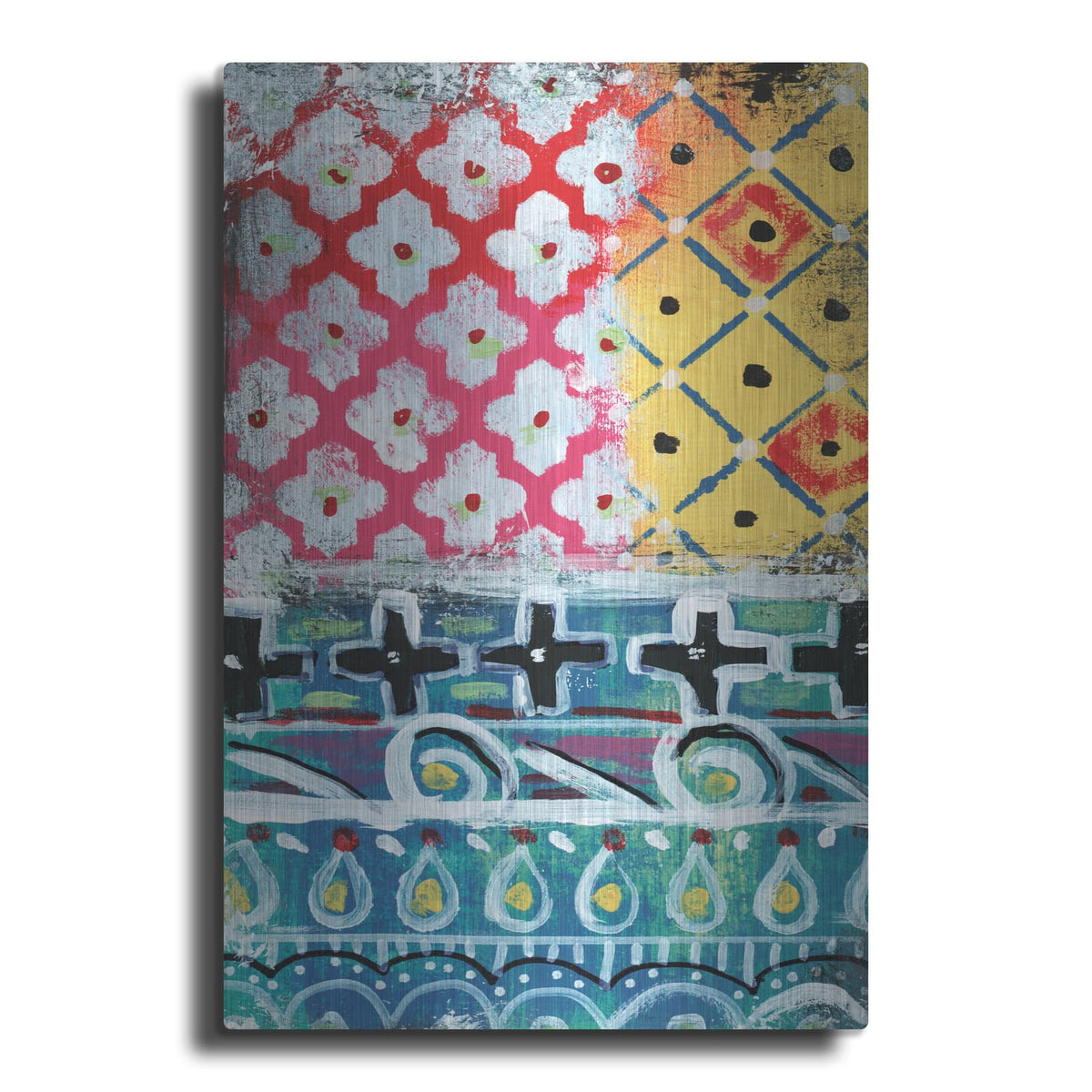 'Pattern Painting VI' by Linda Woods – Metal Wall Art