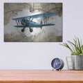 'Biplane 1' by GraphINC – Metal Wall Art, 16x12 room view