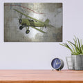 'Biplane 2' by GraphINC – Metal Wall Art, 16x12 room view