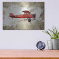 'Biplane 3' by GraphINC – Metal Wall Art, 16x12 room view