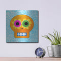 'Day Of The Dead IV' by Linda Woods – Metal Wall Art, 12x12 room view