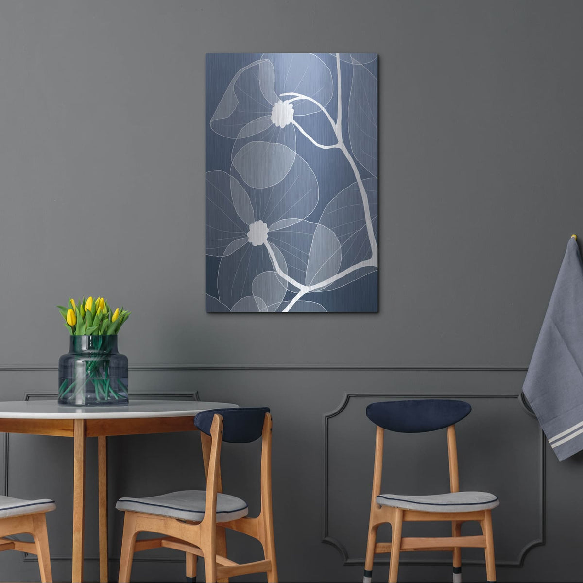 'Floral 2' by GraphINC – Metal Wall Art, 24x36 room view