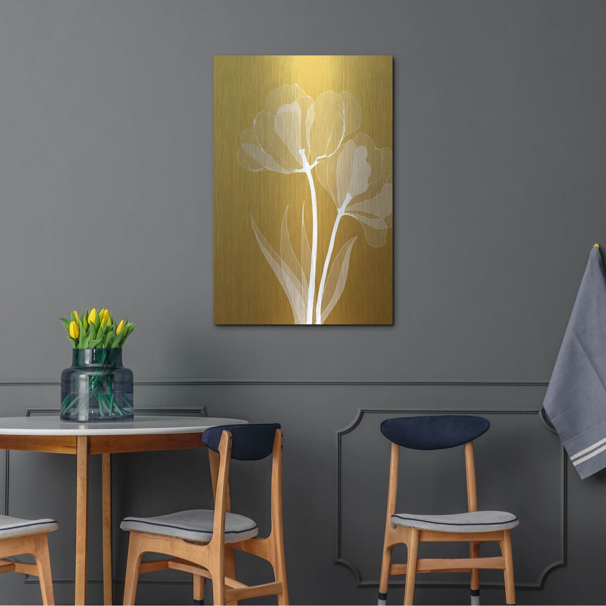 'Floral 6' by GraphINC – Metal Wall Art, 24x36 room view