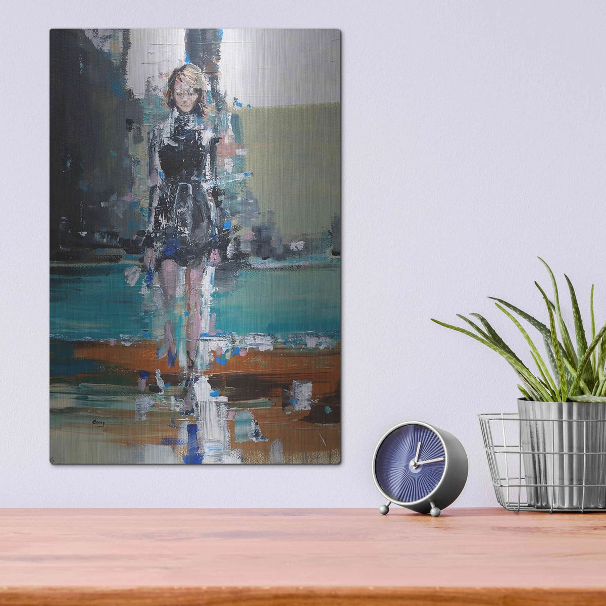 '5 PM' by Oscar Alvarez Pardo – Metal Wall Art, 12x16 room view