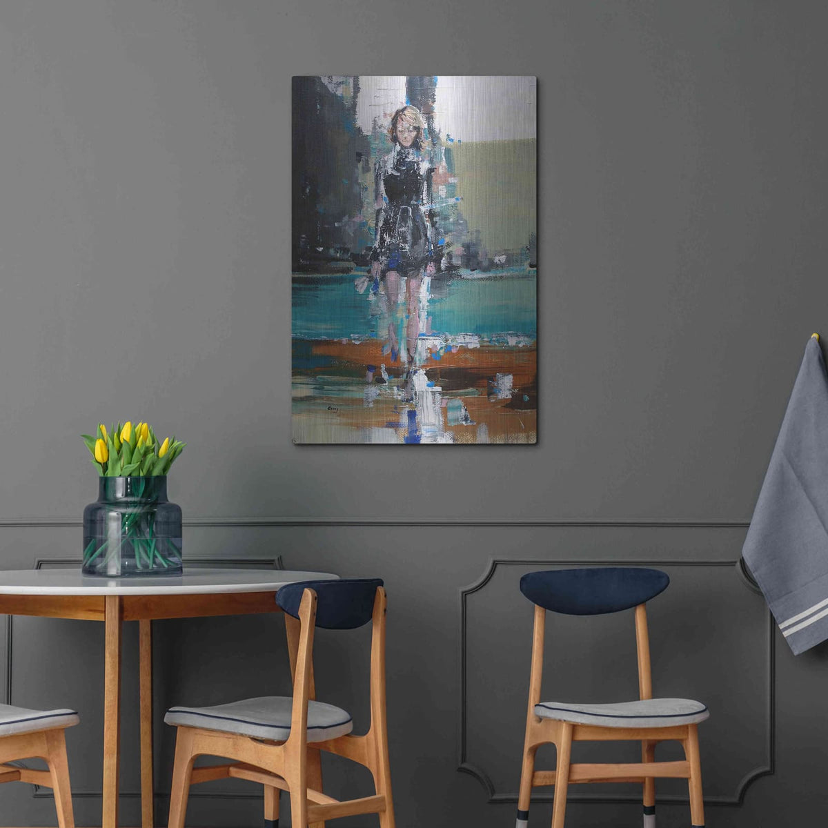 '5 PM' by Oscar Alvarez Pardo – Metal Wall Art, 24x36 room view