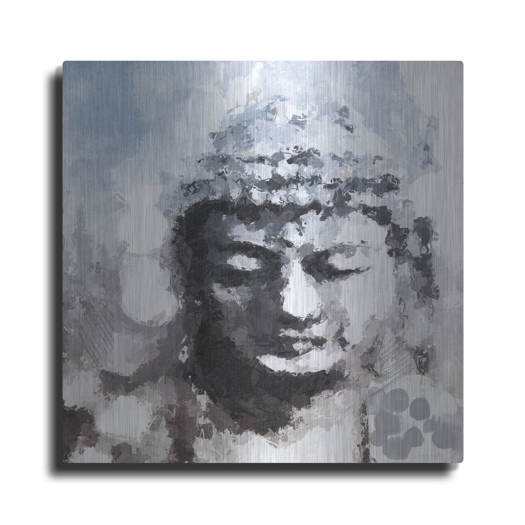 'Peaceful Buddha I' by Linda Woods – Metal Wall Art